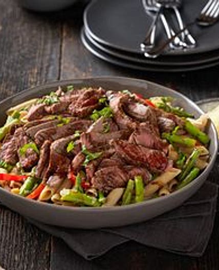 Balsamic Beef Steak Pasta