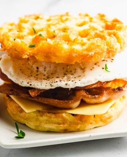 Keto Chaffle Breakfast Sandwich