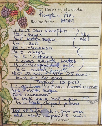 Lisa's Pumpkin Pie