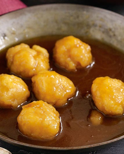 Golden syrup dumplings