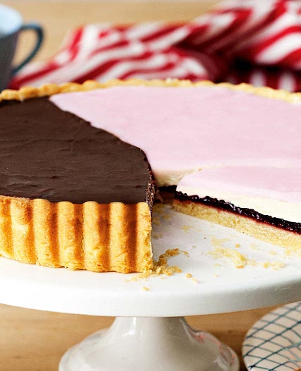 Enormous neenish tart