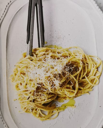 Sweet leek carbonara