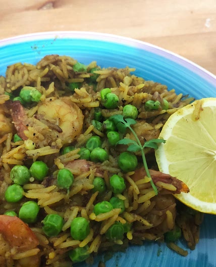 shrimp loaded rice