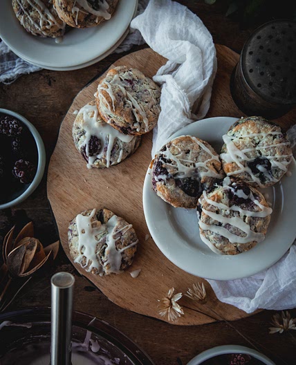 Vegan Mixed Berry Scones