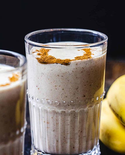 Tahini Banana Date Shakes