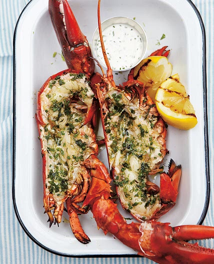 Grilled Lobster with Lemon and Herbs