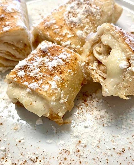 Keto Cinnamon Cheesecake Chimichangas