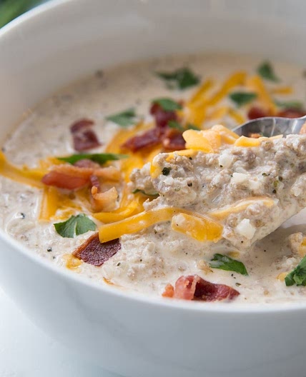 Keto Cheeseburger Soup