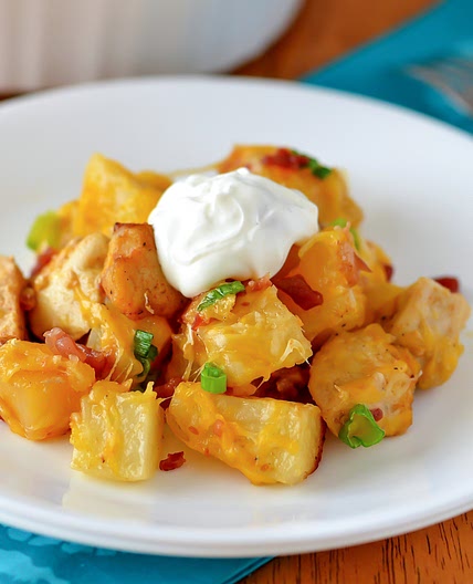 Loaded Chicken and Potato Casserole