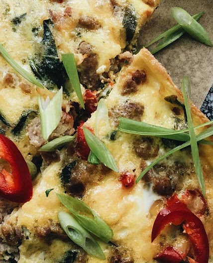This XL Sausage Frittata Will Feed a Crowd On a Budget