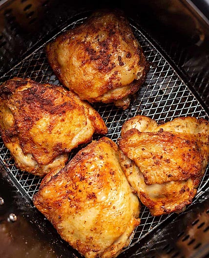 Crispy Air Fried Chicken Thighs