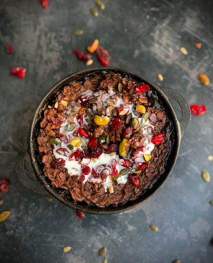 Baked Chocolate and Coconut Oats