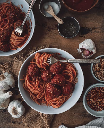 Mushroom Walnut Meatballs (vegan)