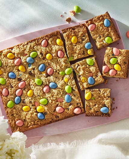 Peanut Butter and Candy Egg Blondies