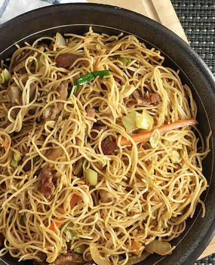 Mom's BBQ Pork Chow Mein
