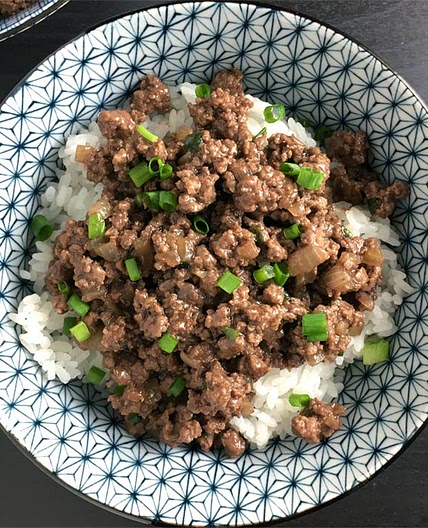 Asian Ground Beef Rice Bowls