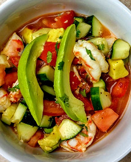Keto Avocado Shrimp Mexican Ceviche