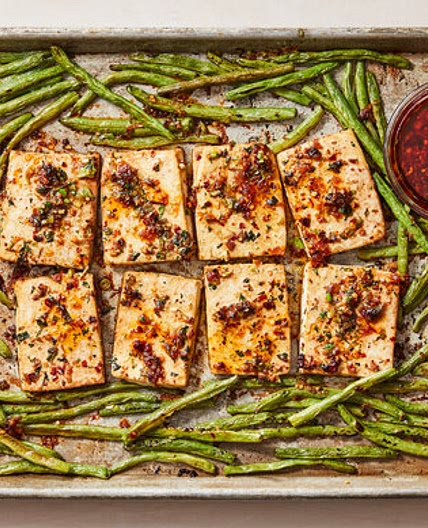 Tofu and Green Beans With Chili Crisp