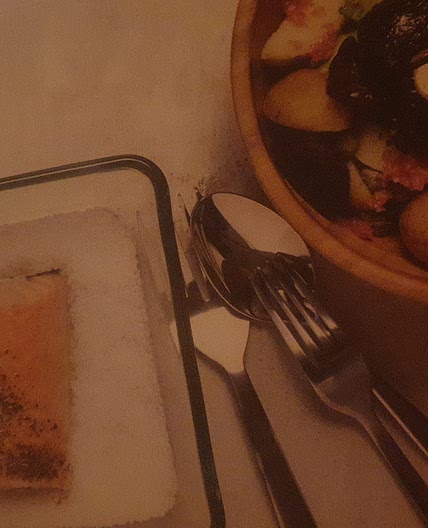 Salt-baked salmon with potato & beetroot salad