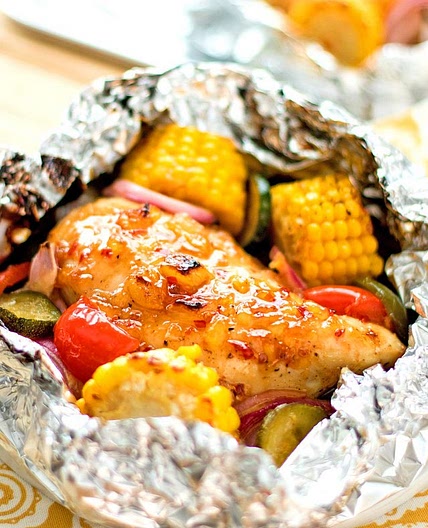 Sweet Chili Chicken & Vegetable Foil Packs