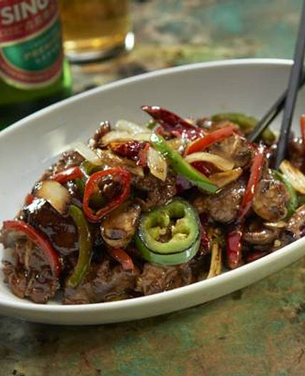 Mongolian beef from Jade Asian Kitchen (the Resort at Summerlin)
