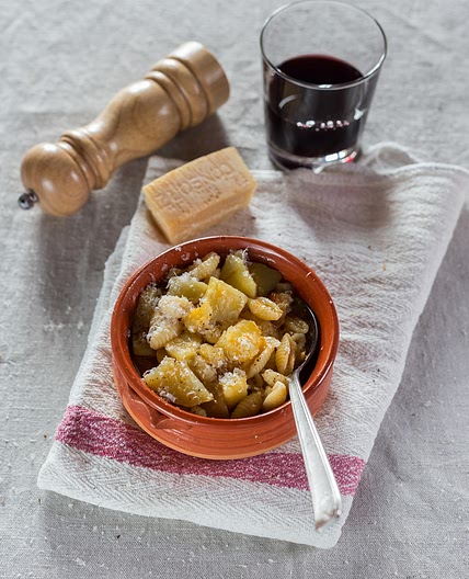 Pasta e patate - Pasta with potatoes, a dish from the South of Italy