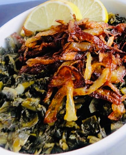 Hindbeh Bi Zeit (Dandelions in olive oil) هندبة بزيت