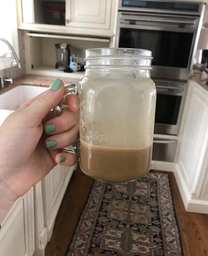Coffee banana smoothie 