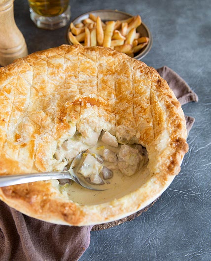 Chicken, Leek and Mushroom Pie