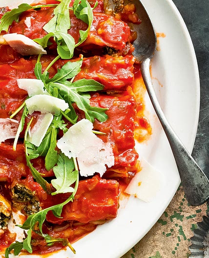 Spinach and ricotta cannelloni
