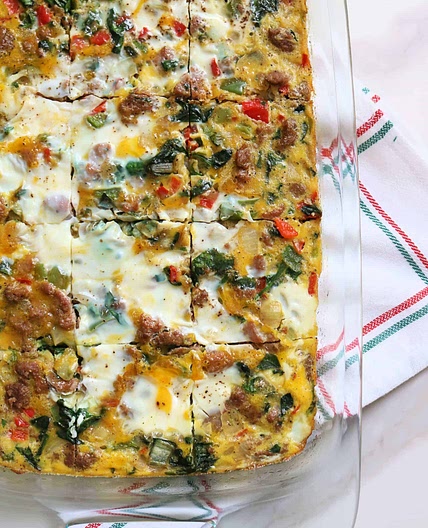 Sausage and Egg Whole30 Breakfast Casserole
