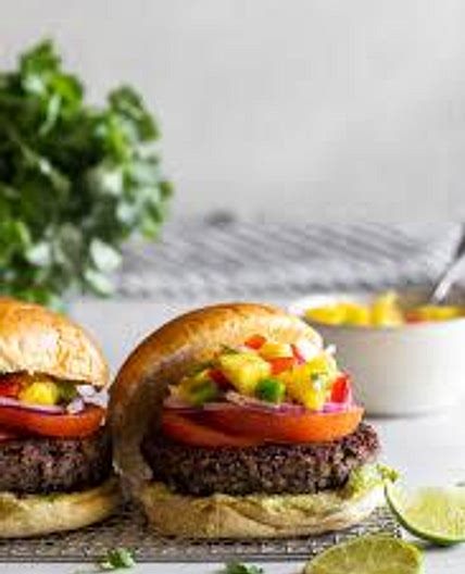 Black Bean Burger with Salsa