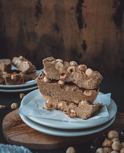 Hazelnut Chickpea Espresso Fudge