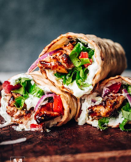 Grilled Greek Chicken Gyros