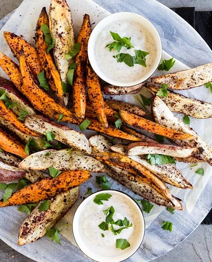 Sumac Sweet Potato Wedges