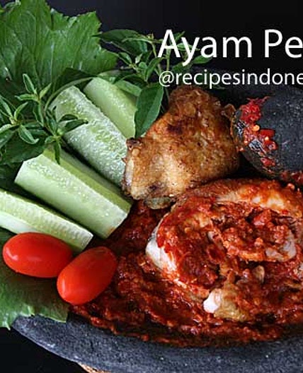Bruised Fried Chicken with Chilli Sambal