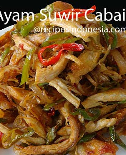 Torn Chicken with Green Chili
