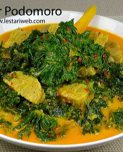 Curly Kale in Rich Coconut Sauce