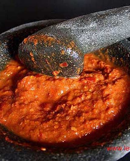 Sambal for Bruised Fried Tempe/Chicken