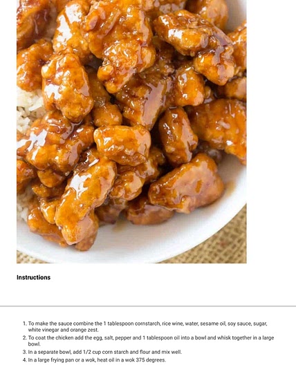 Panda Express Orange Chicken