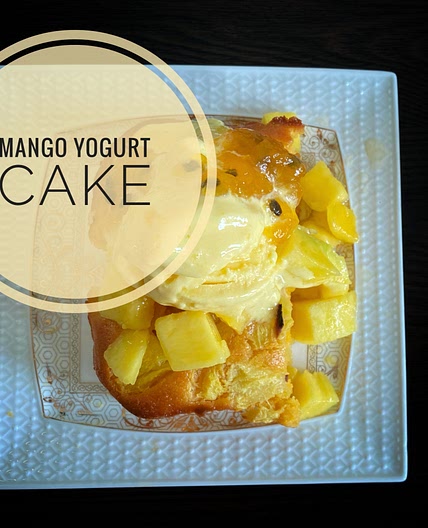 Mango yogurt cake 🥭
