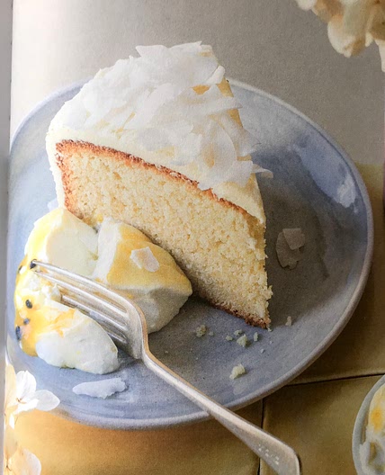 Coconut Lemon & Passionfruit Cake
