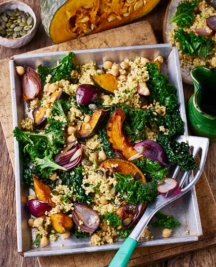 HERBY SQUASH & MILLET SALAD - Avant-Garde Vegan