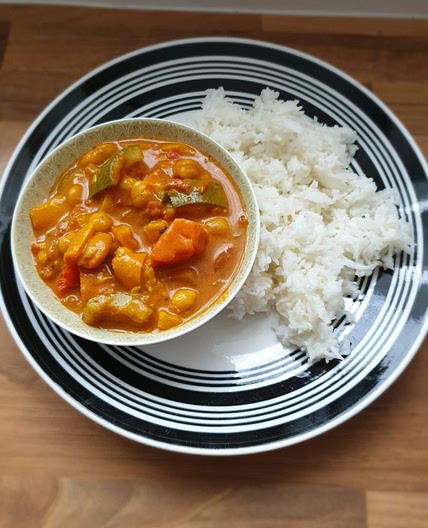 Butternut Squash, Chickpea and Vegetable Curry