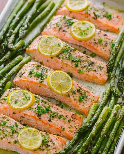 One-Pan Salmon Asparagus Recipe