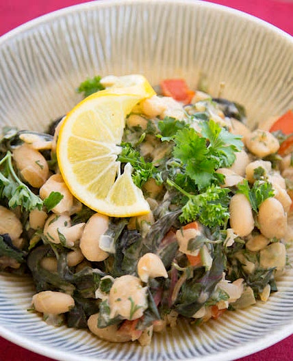 White Bean and Herb Scramble