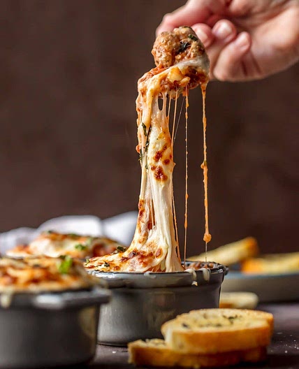 Cheesy Parmesan Meatball Soup Recipe