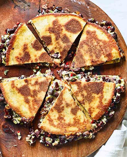 Black bean quesadillas