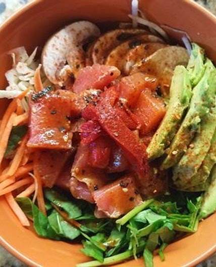 Ahi Tuna Poke Bowl — Spicin' and Dicin'
