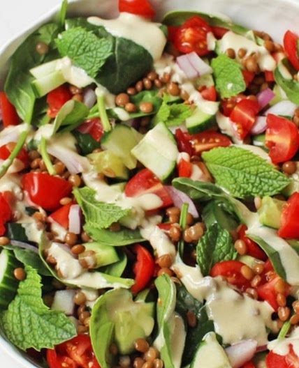 Chopped Lentil Salad